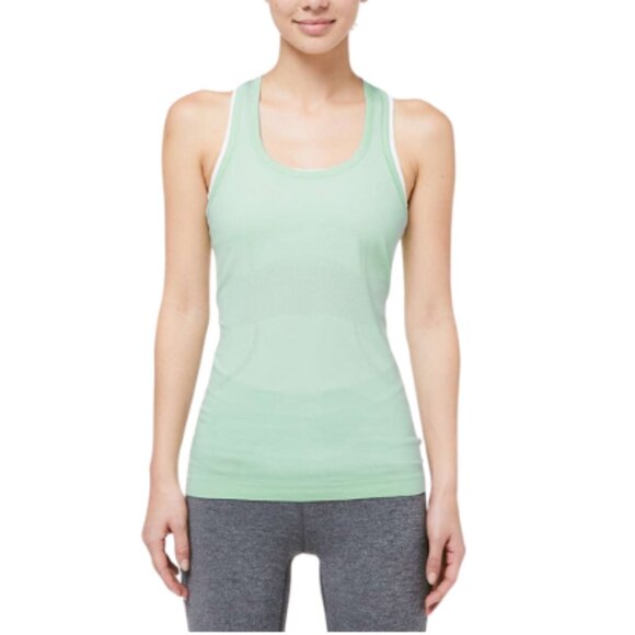 Lululemon Womens 4 Swiftly Tech Racerback Misty Mint - Picture 1 of 12